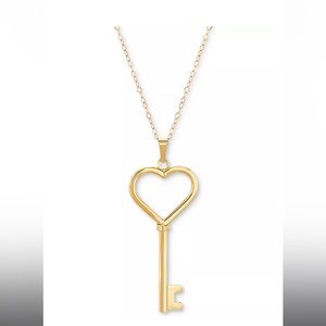 MACY’S Key Heart 18" Pendant Necklace in 14k Gold